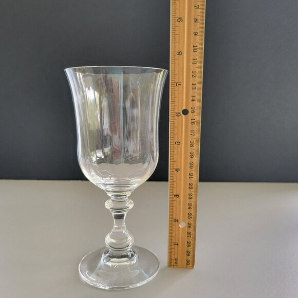 Mikasa French Countryside Water Goblet Set of 2, Clear Optic Design Discontinued - Picture 7 of 8